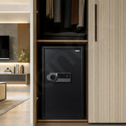 Plantex 106 Litre Digital Safe Locker For Home/Safety Locker Box with Biometric Fingerprint,Touchscreen & Emergency Key/Perfect Security Solution for Valuables/2 Years Warranty By Plantex - Black