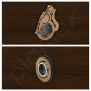 Plantex Solid Brass Door Lens/Door Eye Viewer/Eye Hole for Main Door/180 Degree Ultra Clear Door Viewer for Safe and Secure Home/Office/Hotel - Pack of 3 (Rose Gold)