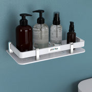 Plantex Acrylic Bathroom Organizer/Shelf for Kitchen/Wall - Accessories (9x5 Inches-White)