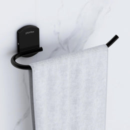 Plantex 304 Stainless Steel Towel Hanger for Wash Basin/Towel Holder/Napkin Holder for Bathroom Accessories (Black) Parv