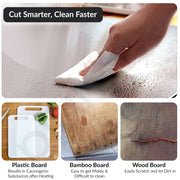 Plantex Stainless Steel Vegetable Cutting Board/Chopping Board for Kitchen Use/Chopper Board/Anti-Bacterial,Durable, Non-Slip & Knife Friendly Cutting Pad - Pack of 1 (APS-1189, Chrome)