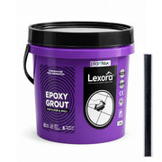 Plantex Lexora Epoxy Grout/3-Part Epoxide Resin Tile Grout/Floor & Wall Tiles Joints/Waterproof & Stain Proof/Bathroom & Industrial Use - 1 kg (Jet Black)
