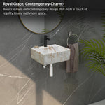 Plantex Wall Mount Washbasin for Bathroom/Designer Ceramic Basin/Rectangle Tabletop Wash Basin/Home/Office (13 x 11.5 x 4.5 Inch)