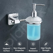 Plantex 304 Grade Stainless Steel Liquid Soap Dispenser/Shampoo Dispencer/Handwash Bottle Stand - Decan (Chrome)