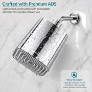 Plantex ABS Square Head Shower/4 Inch Overhead Rain Shower for Home/Hotel/Adjustable Shower Head for Bathroom - Pack of 1 (Chrome, 9011)