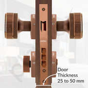 Plantex Stainless Steel Door Lock/Heavy Duty Main Door Knob Lock With 3 Keys/Mortise Door Lock For Home/Office/Hotel With 3 Years Warranty(Pvd Rose Gold)