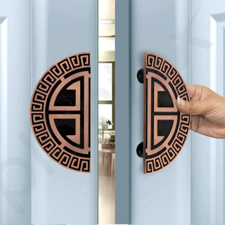 Plantex 6 Inch Aluminium Door Handle - Pull-Push Main Door Accessory (Pack of 1, Copper Antique)