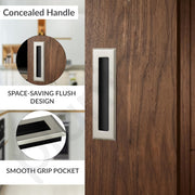 Plantex Sliding Door Handle/Concealed Handle for Sliding Door/160mm Concealed Handle for Wardrobe/Kitchen Cabinet - Pack of 1 (Satin)