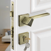Plantex Main Door Lock/Mortise Lock for Door with 3 Years of Warranty - Robust Door Lock for Home with Brass Lock Body & Cylinder (7120 - Brass Antique)