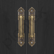 Plantex 8 Inch Heavy Duty Main Door Handle/Pull Push Handle for Main Door Home & Hotel /3 Years Warranty Pack of 2 (294, Brass Antique Finish)