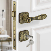 Plantex Premium Door Locks with 3 Years of Warranty Main Door Lock for Home/Mortise Lock for Door - Main Door Lock Set (644 - Brass Antique)