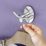 Plantex 304 Grade Stainless Steel Hooks for Hanging Clothes and Towels in Bathroom/Living Room/Bathroom Accessories - Olive (Chrome)