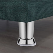 plantex 4 Inch Sofa Legs for Bed Furniture/Sofa Legs for Table/Sofa Support Legs with Rubber Grip (Chrome, 6 Pcs)
