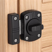 Plantex Latch Lock for Door/Baby Latch for Bathroom/Latch Lock for Main Door/Door Stopper - Pack of 1 (Black)