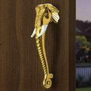 Plantex Heavy Duty Elephant Shape Handle for Main Door/Pull Push 11-Inches Main Door Handle for Home Decor/3 Years Warranty Pack of 1 (Golden Finish)