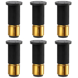 Plantex 4 Inch Sofa Leg for Bed Furniture/Aluminium Sofa Leg for Table/Support Legs/Furniture Leg - Pair of 3 (6 Piece) (DTS-77, Black & Gold)