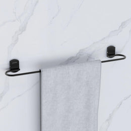 Plantex 304 Grade Stainless Steel 24 inch Towel Rod/Towel Bar/Towel Hanger for Bathroom/Bathroom Accessories - Pack of 1 (Parv-Black)