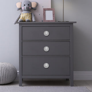 Plantex Lion Face Drawer Knobs for Kitchen Cabinet, Wardrobe | Round Pulls Handles - Pack of 6 Pieces (Silver)