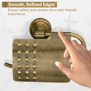 Plantex 304 Grade Stainless Steel Toilet Paper Roll Holder/Toilet Paper Holder/Tissue Paper Roll Holder for Bathroom Accessories - Niko (Brass Antique)