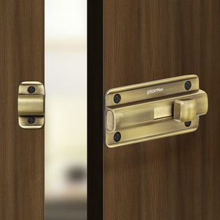 Plantex brass antique door latch - office security solution