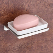 Plantex Stainless Steel with ABS Material Soap Dish/Soap Holder/Soap Stand/Bathroom Accessories - Wall Mount (Chrome)