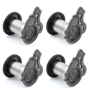 Plantex Door Eye Viewer/Solid Brass Door Eye Hole for Main Door/Eye Hole for Main Door/180 Degree Ultra Clear Door Viewer for Safe and Secure Home/Office/Hotel - Pack of 4 (Satin Black)