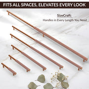 Plantex Stainless Steel & Aluminium Cabinet Handle/900mm Wardrobe Handle for Home/Cupboard Door Pull-Push Handles for Hotel/Office - Pack of 1 (DTC-3960, Rose Gold)