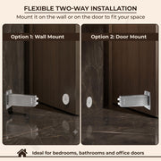 Plantex Magnetic Door Stopper/Stainless Steel Door Magnets to Hold Door/Wall Mounted Door Catcher for Wooden Door - Pack of 1 (Matt)
