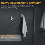 Plantex Robe Hook for Bathroom/Pure Brass Clothes Hanging Hook/Hook for Wall/Bathroom Accessories - Pack of 1 (APS-GIA-04, Chrome)