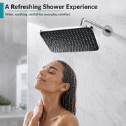 Plantex ABS Shower Head for Bathroom/13x9 inch Head for bathroom/Rain Showers Head for bathroom/Pressurized Showers Head – (Chrome)