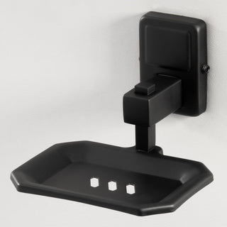 Plantex 304 Grade Stainless Steel Soap Holder for Bathroom/Soap Dish/Bathroom Soap Stand/Bathroom Accessories - Darcy (Black)