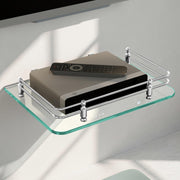 Plantex Glass Setup Box Stand Wall Mounted/Glass Shelf/Wall Shelf Rack/Wall Mount Holder with Wall Brackets (12 X 9 Inch)