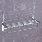 Plantex Stainless Steel Folding Towel Rack for Bathroom/Towel Stand/Towel Holder/Bathroom Accessories (24 Inch) - Chrome