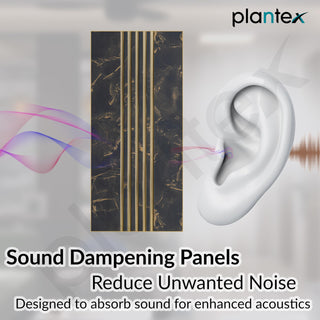 Plantex Louvers Panel for Wall/8 Feet Wall Panels/3D Charcoal Panel for Interior Walls Décor - Pack of 3 Covers - 24 Sq. Ft, Size-1 Feet x 8 Feet (YD-1207)