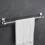 Plantex J4 Stainless Steel Towel Rod/Self Adhesive Cloth Hanger for Bathroom/24 Inch Towel Bar/Bathroom Accessories - Pack of 1 (Chrome)