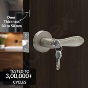 Plantex Premium Door Lock for Home/Mortise Lock for Door/Main Door Lock with 3 Key - (Satin)