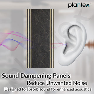 Plantex Louvers Panel for Wall/8 Feet Wall Panels/3D Charcoal Panel for Interior Walls Décor - Pack of 5 Covers - 40 Sq. Ft, Size-1 Feet x 8 Feet (WD-2208)