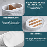 Plantex Polyresin  Bathroom Accessories Set Soap Dispenser/Toothbrush Holder/Tumbler Holder/Soap Dish - 4 Piece(922)