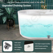 Plantex Bathtub For Bathroom/Freestanding Bath tub for Adults/Deep Soaker Bathtub with Overflow, Popup and Drain Pipe (BSM-203S-White-1700mm)