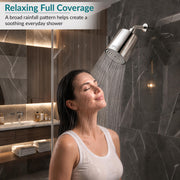 Plantex ABS Round Head Shower/4 Inch Overhead Rain Shower for Home/Hotel/Adjustable Shower Head for Bathroom - Pack of 1 (Chrome, 9013)