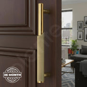 Plantex Main Door Handle/Stainless Steel & Aluminium Door Handle/12 Inch Pull-Push Handle for Home/Office/Hotel - Pack of 1 (DTMD-409, Brass Antique & Gold)