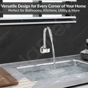 Plantex Kitchen Sink Tap with Water Saving Nozzle/Wall Mount Sink Tap for Kitchen Basin with 360Ãƒâ€šÃ‚Â° Swivel Spout-7 Year Warranty by Plantex (PRI-310-Chrome)