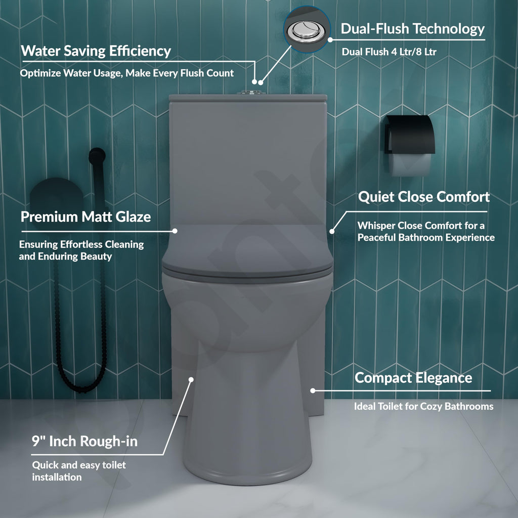Plantex Platinum Ceramic Rimless Western Commode/Washdown One Piece ...