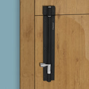 Plantex Stainless Steel Tower Bolt/Tower Bolt for Home,Offices Doors and Windows/Tower Bolt for Main Door/Door Latch/Kundi/Chitakini/Door Latch for Windows - Pack of 8 (Black Finish, 8 inch)