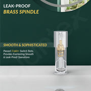 Plantex Brass Spindle Pillar Tap for Wash Basin with Water Saving Aerator/Tabletop Wash Basin tap/Bathroom Tap-(MKS-1273-Chrome)