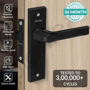 Plantex Heavy Duty Door Lock ÃƒÂ¢Ã¢â€šÂ¬Ã¢â‚¬Å“ Bathroom Door Lock/Mortise 8inch Keyless Plate Handle Set for Home/Bathroom/Store Room/Balcony/Office with Baby Latch (8126, DC-Black & Z-Black)
