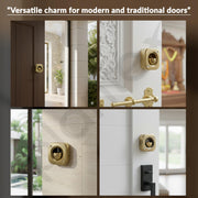 Plantex Square Door Chime with Brass Bell/Dopamine Door Bell for Home/Temple & Meditation Bell for Positive Energy & Home DÃƒÂ©cor - Pack of 1 (DTK-292 - Brass Antique)