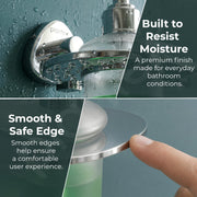 Plantex J4 Stainless Steel Liquid Soap Dispenser/Shampoo Dispenser for Wash Basin/Hand Wash Dispenser Wall Mounted/Bathroom Accessories (Chrome Finish) Angel