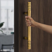 Plantex Door Handle/Stainless Steel 14 inch Main Door Handle/Pull-Push Handle for Home & Hotel/3 Years Warranty Pack of 2 (Brass Antique)