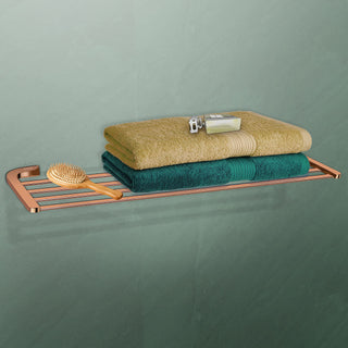 Plantex Smero Pure Brass 24 inch Towel Rack for Bathroom/Towel Stand/Hanger/Towel Holder/Towel Bar/Bathroom Accessories - Smart (PVD Rose Gold)